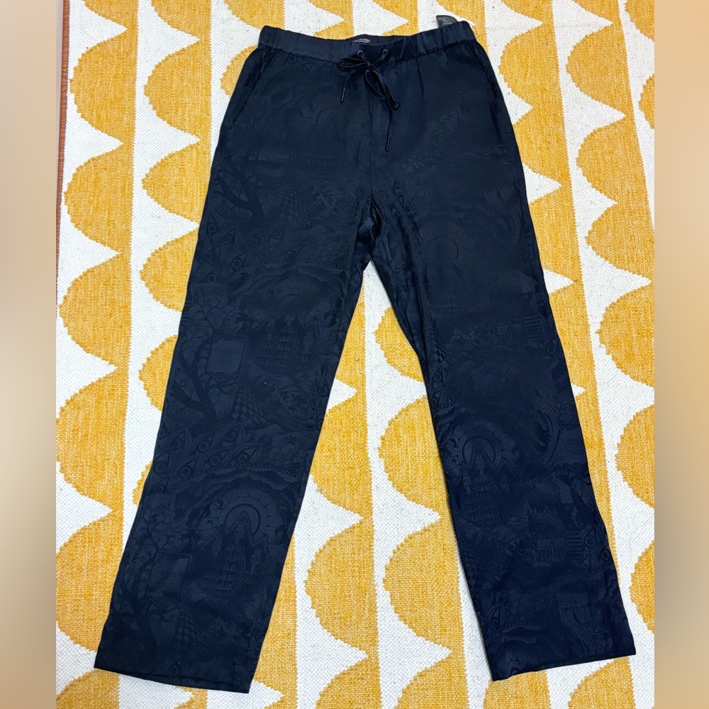 Scotch & Soda Wide-leg jacquard trousers